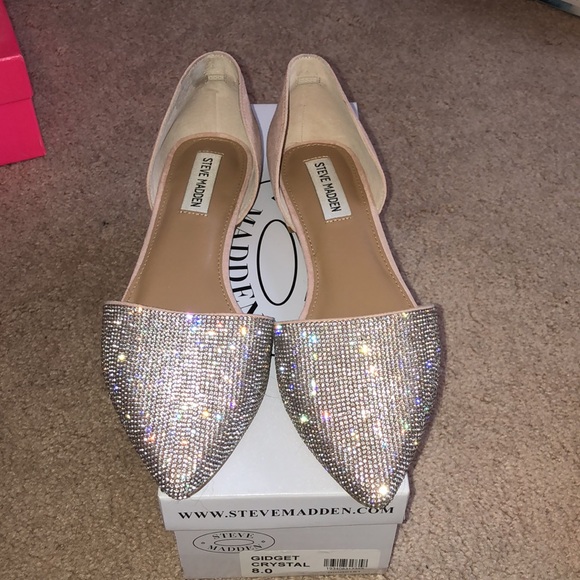 Steve Madden Glitzy Flats WORN 1x- Open to offers - Picture 1 of 5